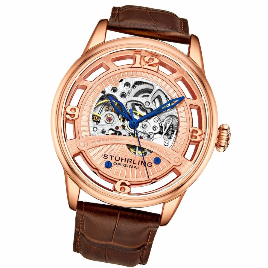 * | Stuhrling Original Men 3974 Automatic 48Mm Skeleton