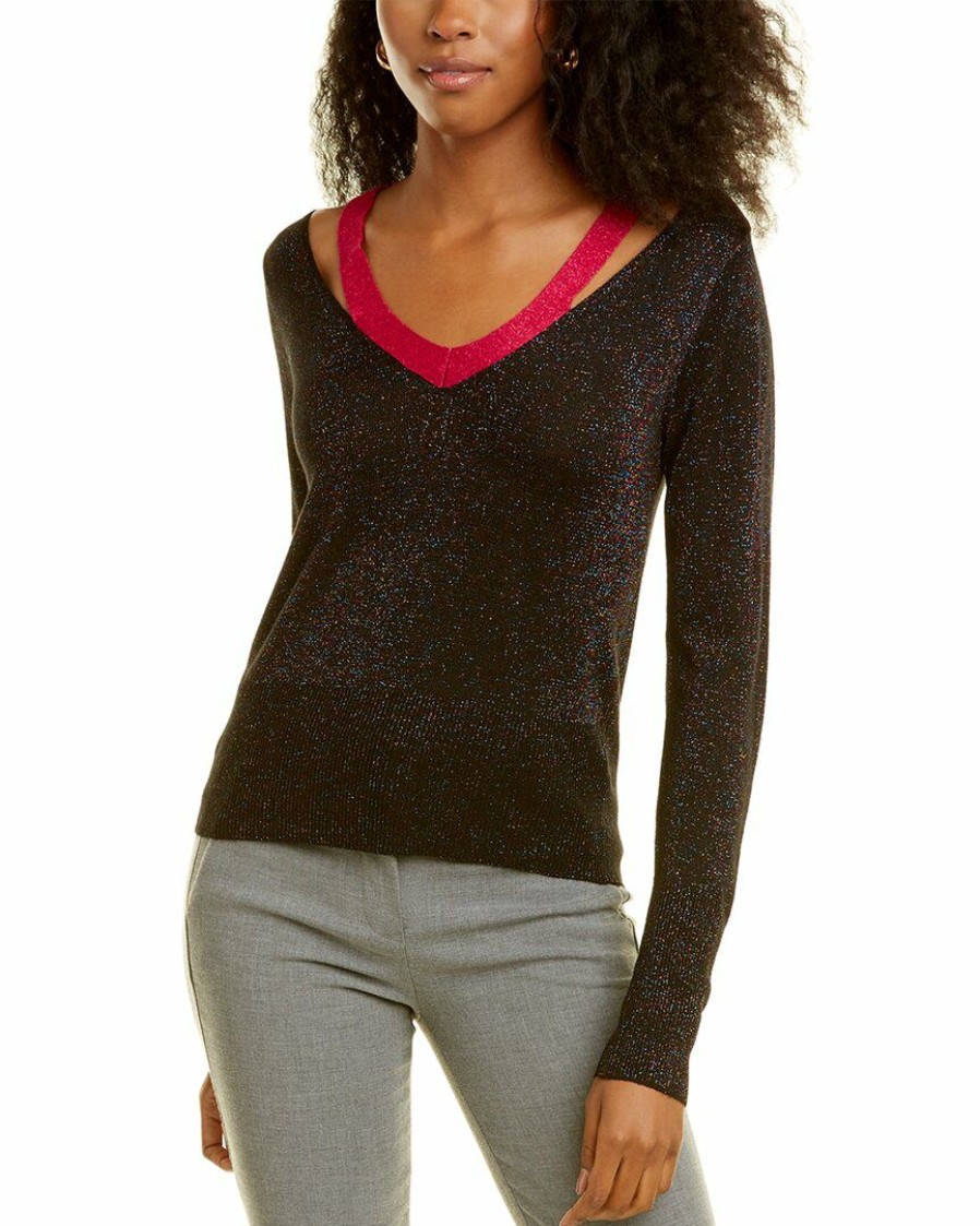 * | Women Joseph A. Cold-Shoulder Sweater Black