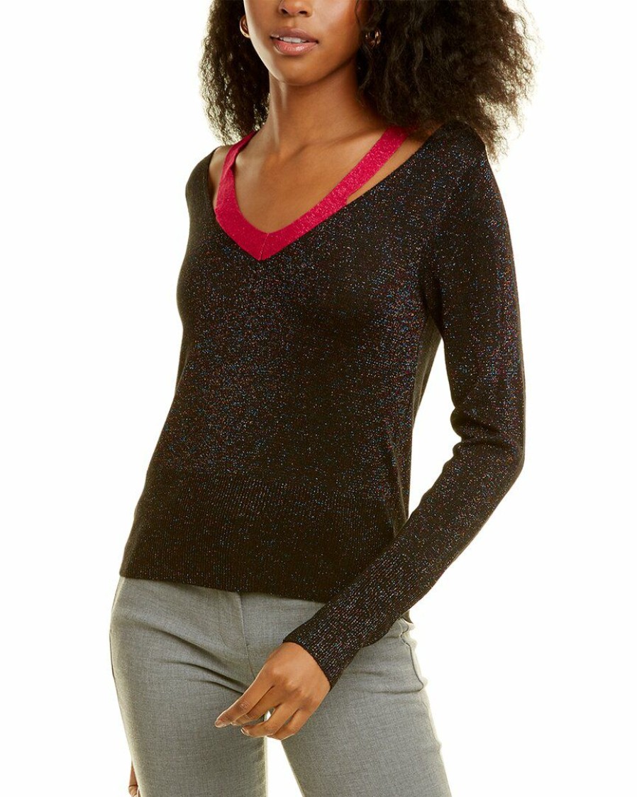 * | Women Joseph A. Cold-Shoulder Sweater Black