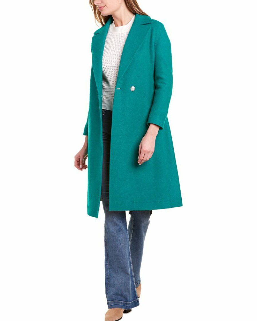 * | Women Cinzia Rocca Icons Wool-Blend Coat Green