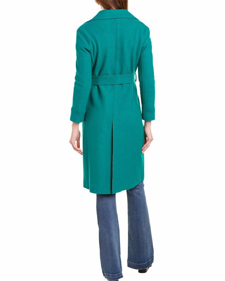 * | Women Cinzia Rocca Icons Wool-Blend Coat Green