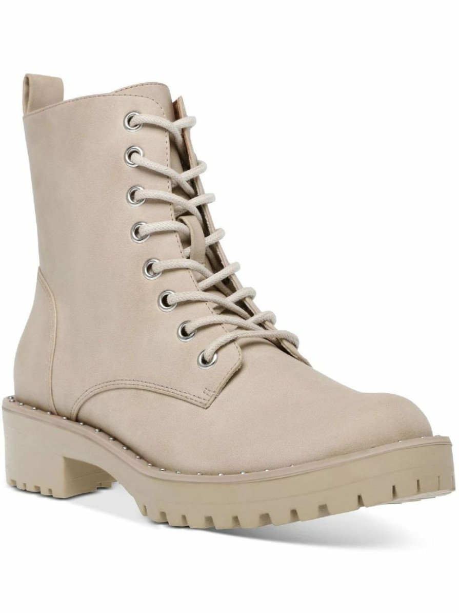 * | Dv By Dolce Vita Opalus Womens Zipper Lace Up Combat & Lace-Up Boots Stone