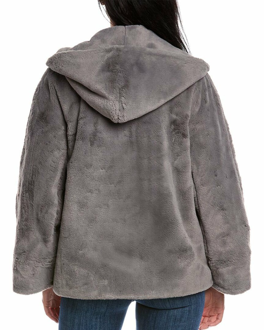 * | Women Cinzia Rocca Icons Fuzzy Jacket Grey