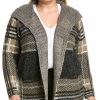 * | Women Joseph A. Plus Draped Open Cardigan Brown