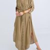 * | Karlie Women Solid Pocket Maxi In Olive