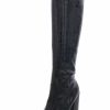 * | Dv By Dolce Vita Vanya Womens Embossed Cowboy, Western Boots Black Exotic