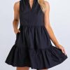 * | Karlie Women Signature Poplin Sleeveless Dress In Black