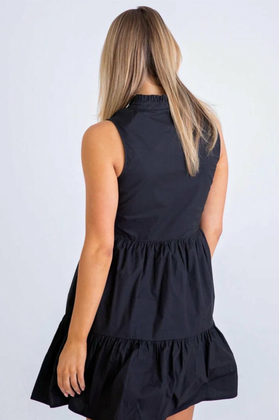 * | Karlie Women Signature Poplin Sleeveless Dress In Black