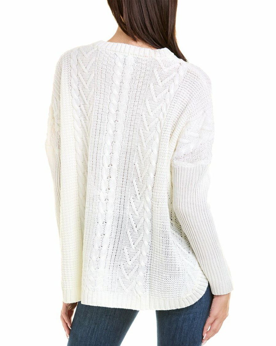 * | Joseph A. Women Joseph A Boyfriend Sweater Ivory