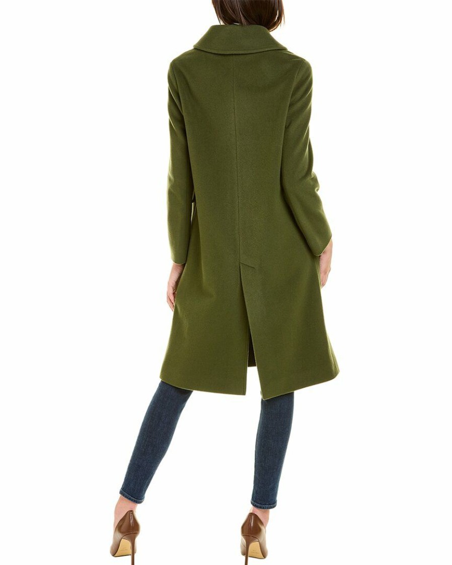 * | Women Cinzia Rocca Icons Wool & Cashmere-Blend Coat Green