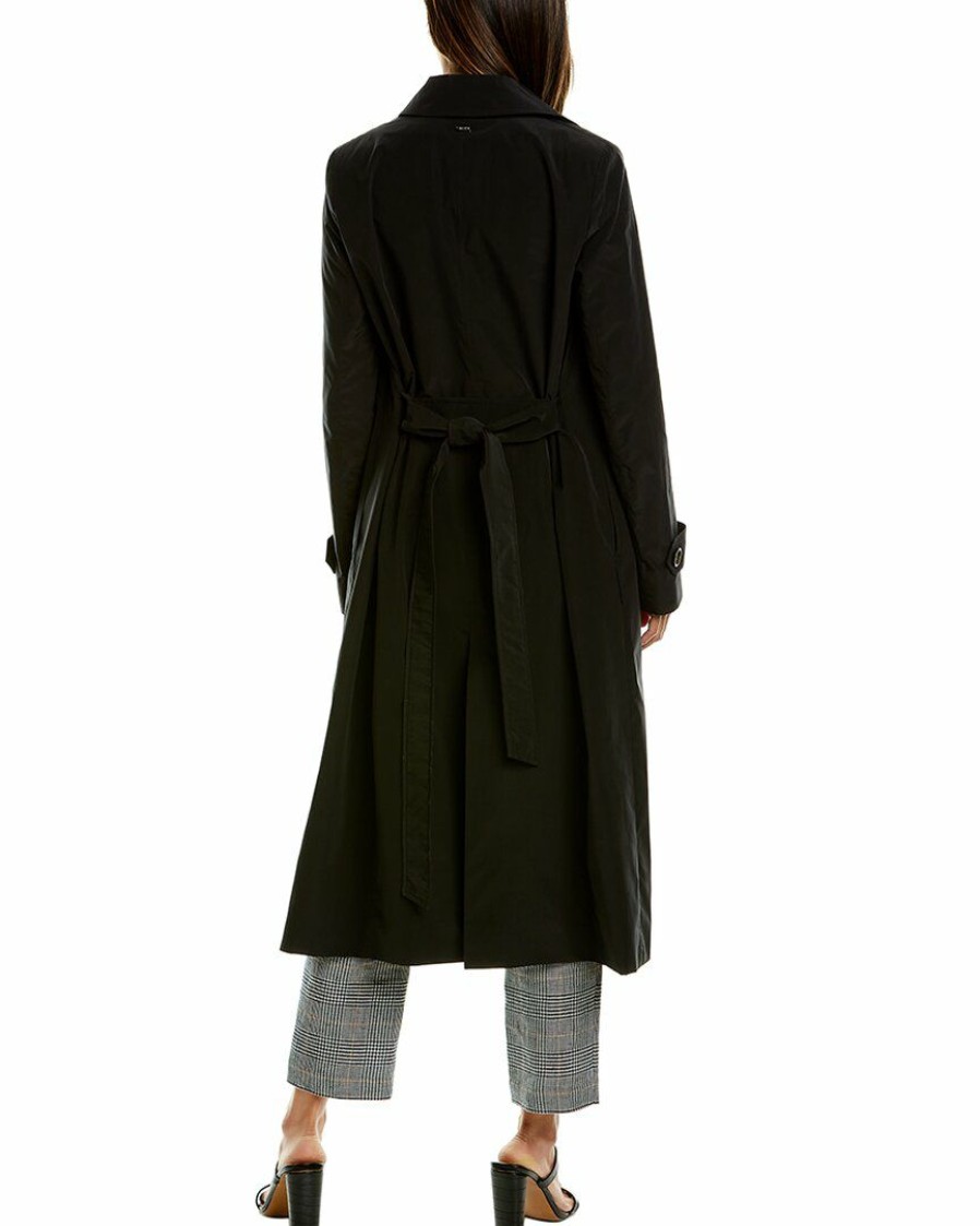 * | Women Cinzia Rocca Icons Wrap Trench Coat Black