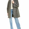 * | Women Cinzia Rocca Icons Double-Breasted Wool & Alpaca-Blend Peacoat Grey