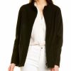 * | Women Cinzia Rocca Icons Short Zip Wool-Blend Coat Black