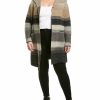 * | Women Joseph A. Plus Draped Open Cardigan Brown