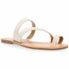 * | Dv By Dolce Vita Jovani Womens Faux Leather Slip On Flat Sandals Bone