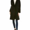 * | Women Cinzia Rocca Icons Wool & Cashmere-Blend Wrap Coat Black