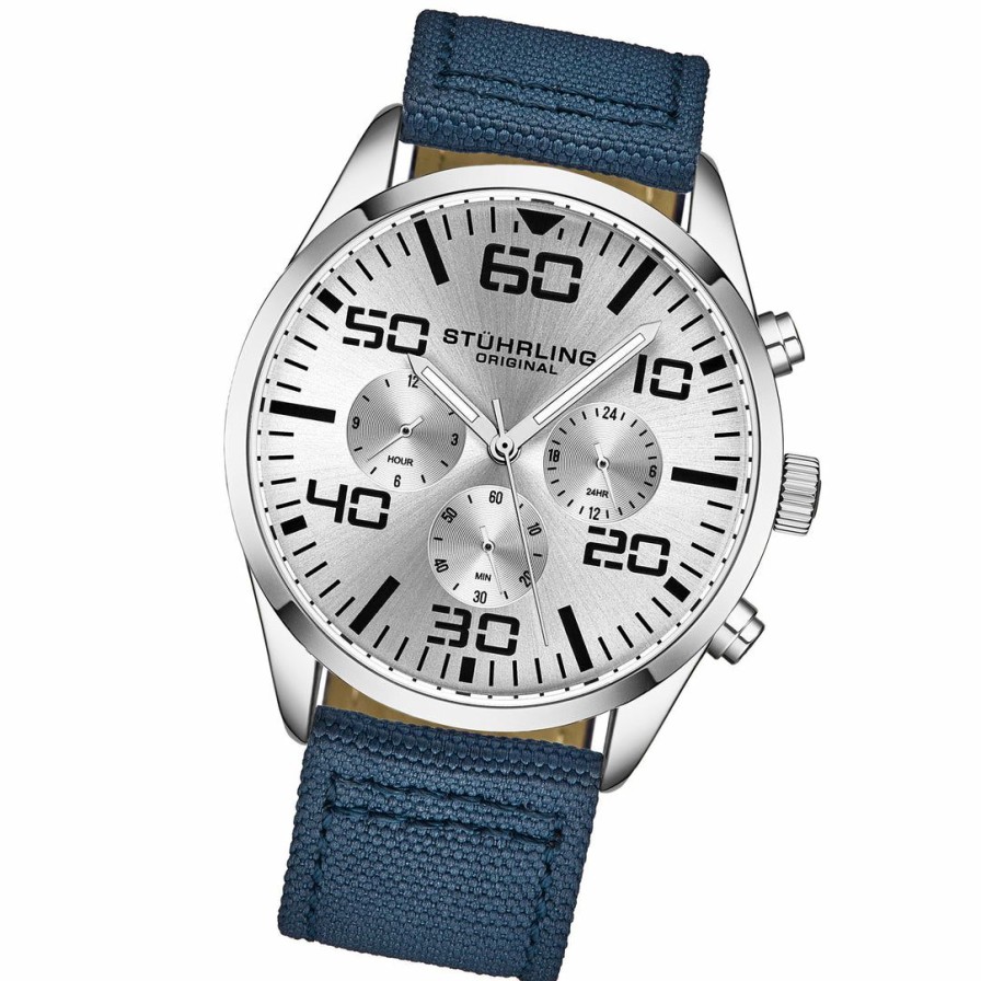 * | Stuhrling Original Men 4001 Quartz 42Mm Aviator