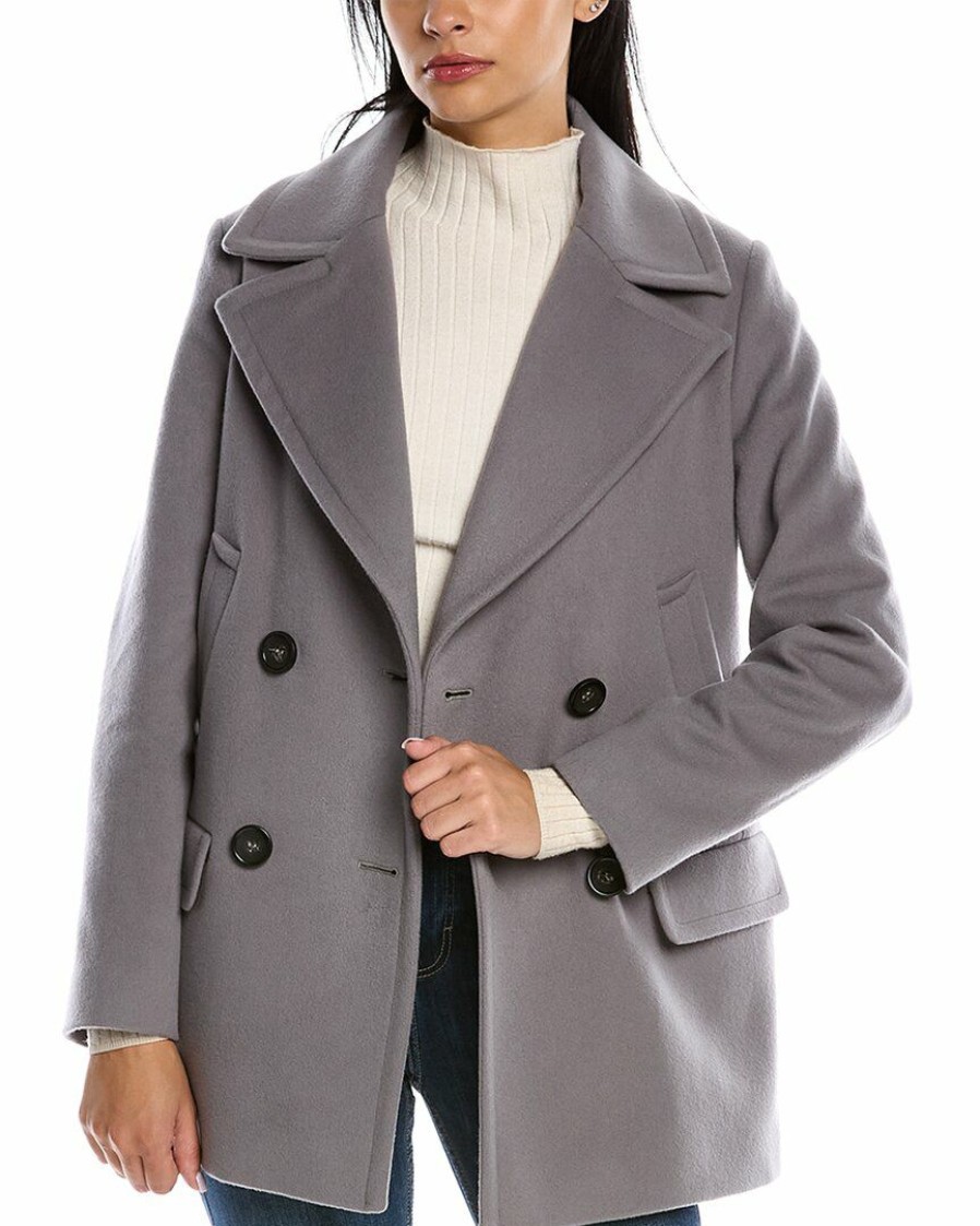 * | Women Cinzia Rocca Icons Wool & Cashmere-Blend Coat Beige