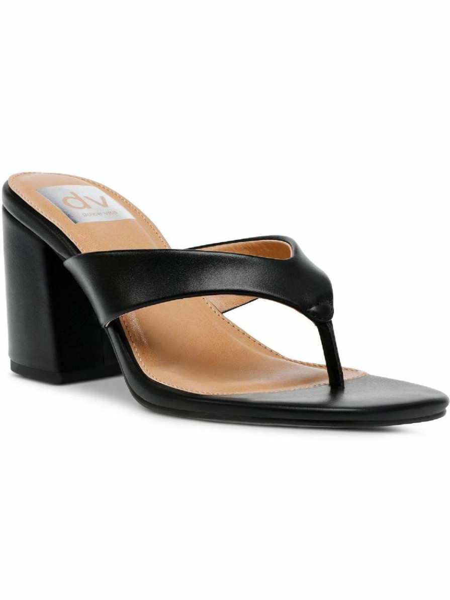 * | Dv By Dolce Vita Tilla Womens Slip-On Manmade Materials Block Heels Black