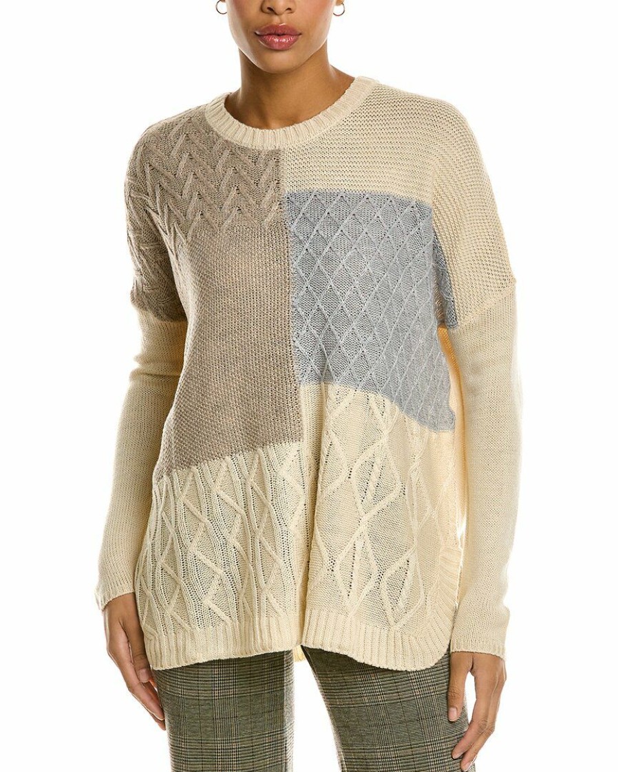 * | Women Joseph A. Knit Pullover Sweater Beige