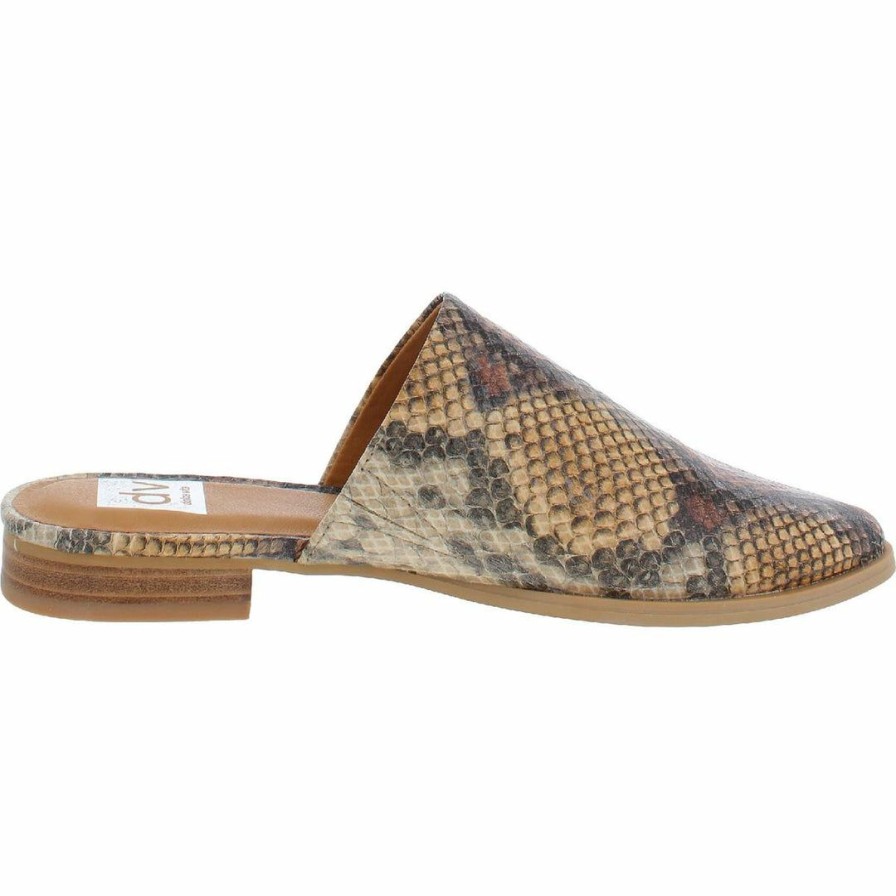 * | Dv By Dolce Vita Ignatia Womens Snake Print Slip-On Mules Tan/Multi