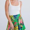 * | Karlie Women Tropical Smock Skort In Green Multi