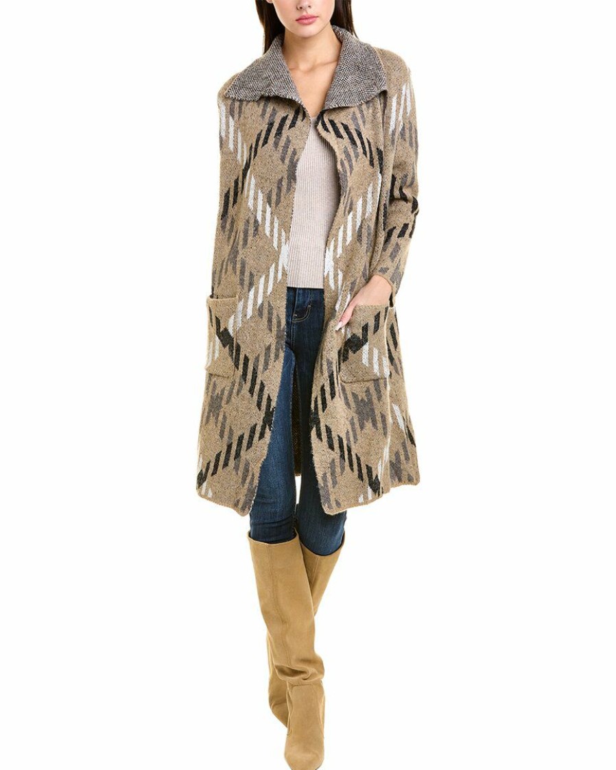 * | Joseph A. Women Joseph A Shawl Coatigan Grey