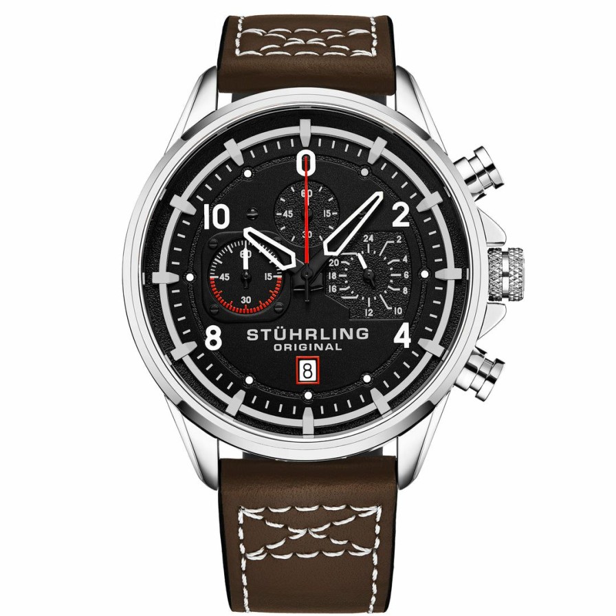 * | Stuhrling Original Men 930 Quartz 45Mm Aviator