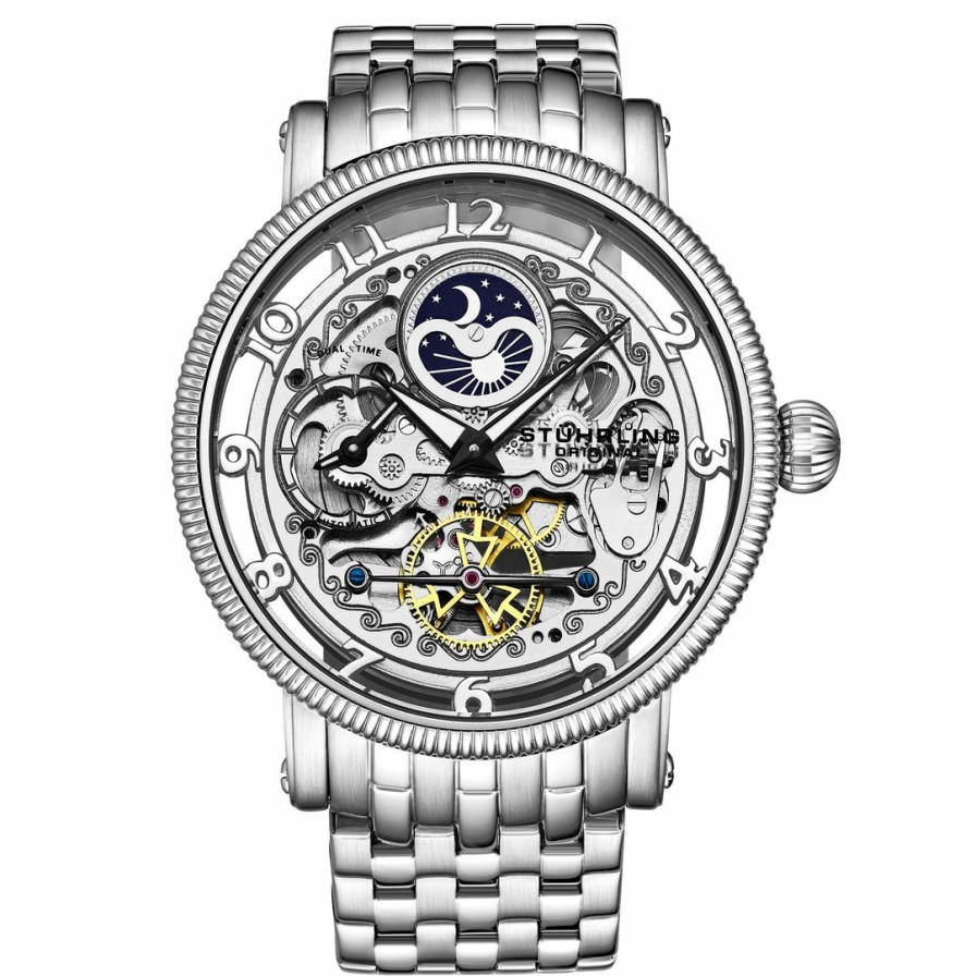 * | Stuhrling Original Men Special Reserve 3922 And 3923 Automatic 48Mm Skeleton