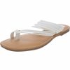 * | Dv By Dolce Vita Jabbot Womens Faux Leather Strappy Thong Sandals White