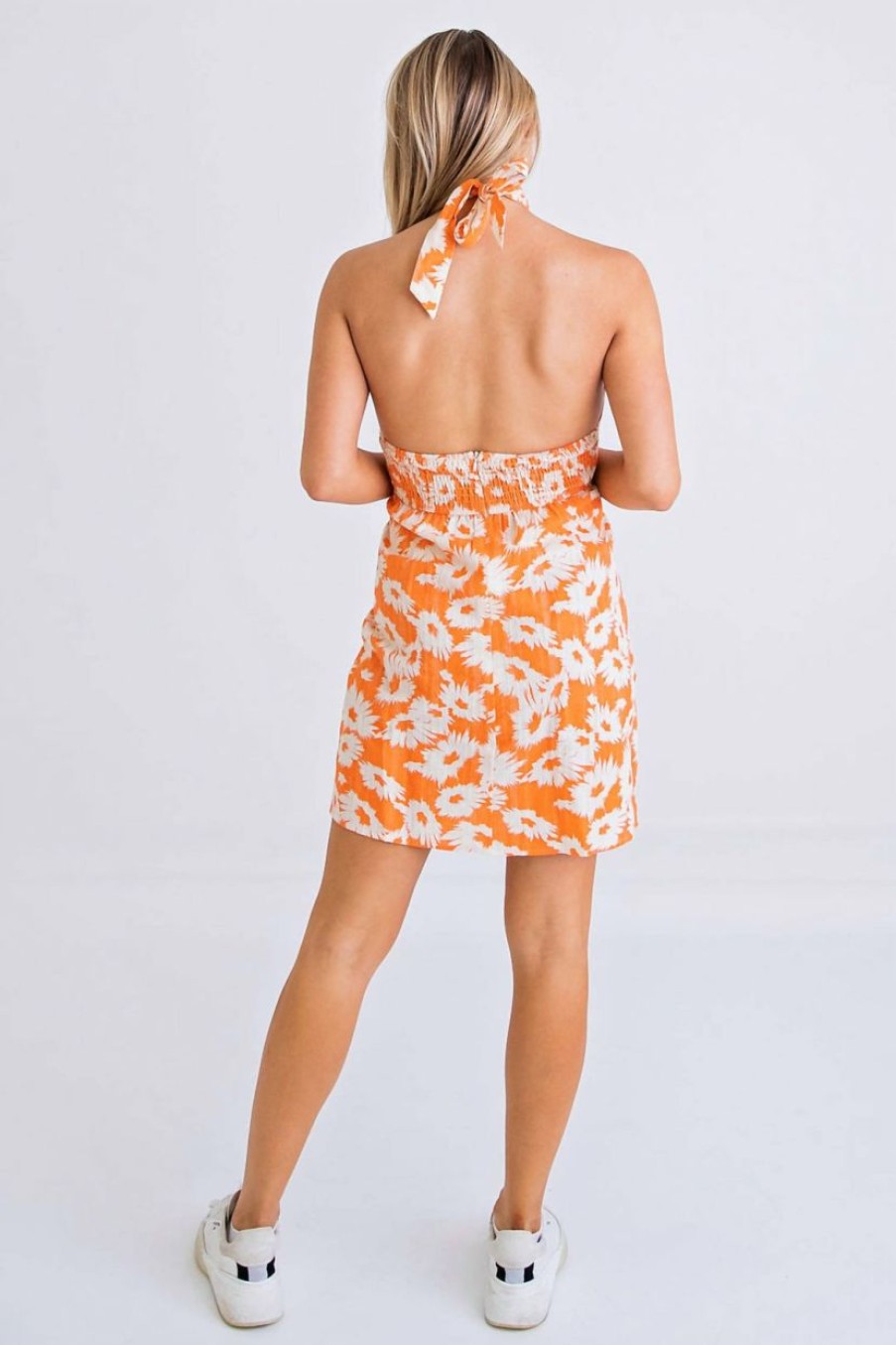 * | Karlie Women Crisscross Dress In Orange