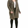 * | Women Joseph A. Plus Draped Open Cardigan Brown