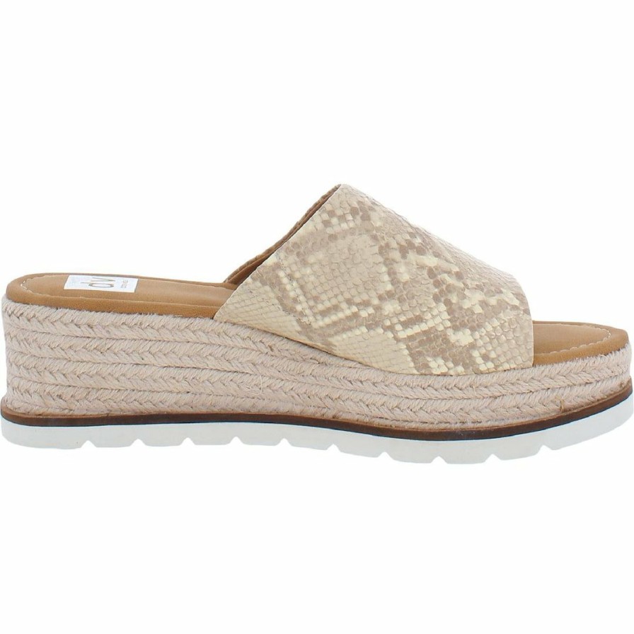 * | Dv By Dolce Vita Brady Womens Snake Skin Dressy Wedge Sandals Cream