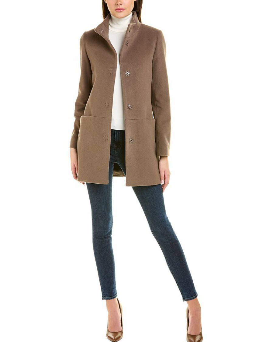 * | Women Cinzia Rocca Icons Wool & Cashmere-Blend Coat Brown