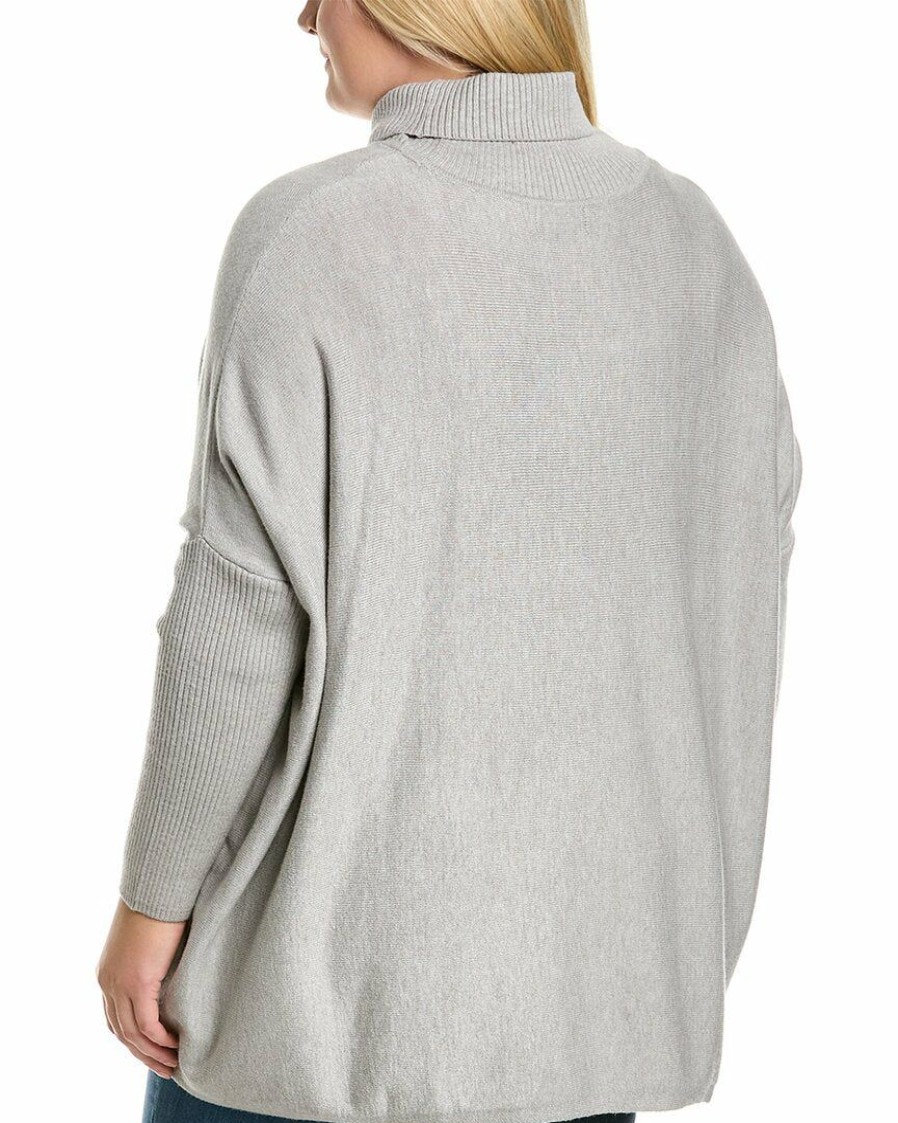 * | Women Joseph A. Plus Poncho Grey