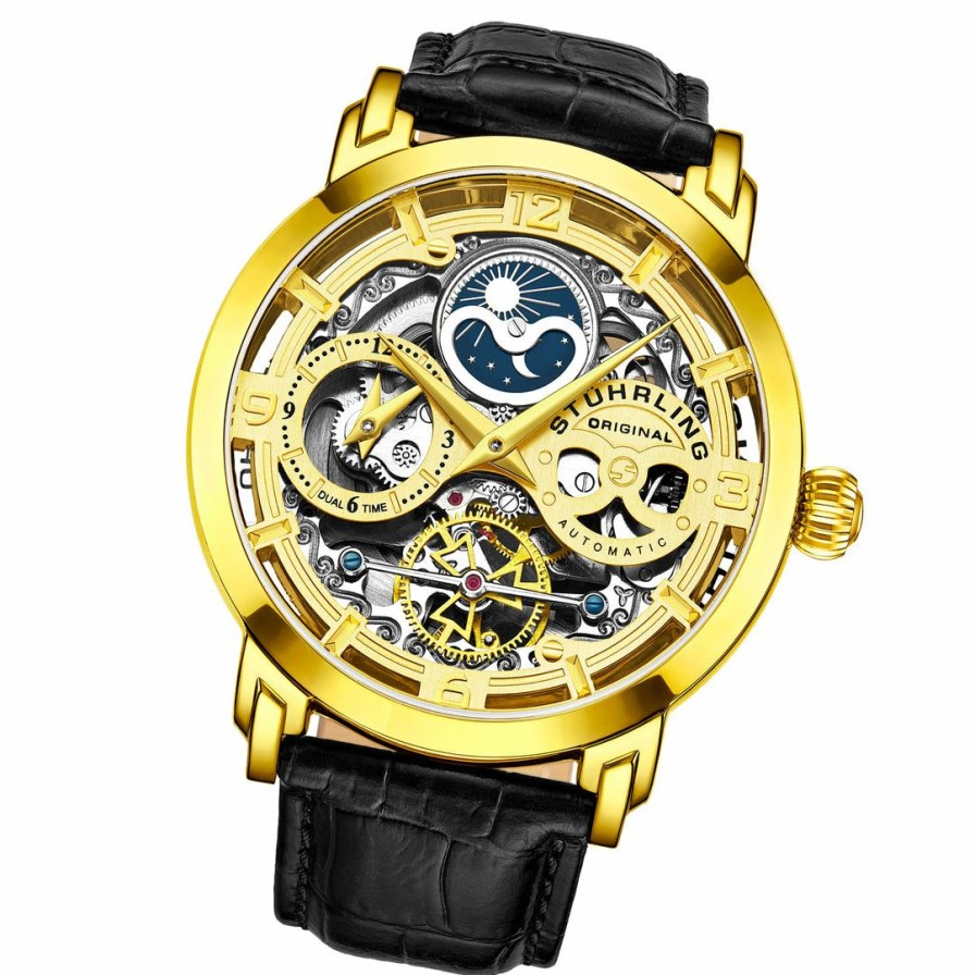 * | Stuhrling Original Men Anatol 3924 Automatic 47Mm Skeleton