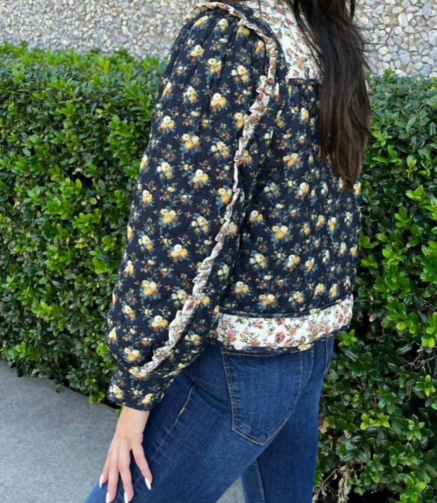 * | Karlie Women Corduroy Jacket In Floral Ditzy