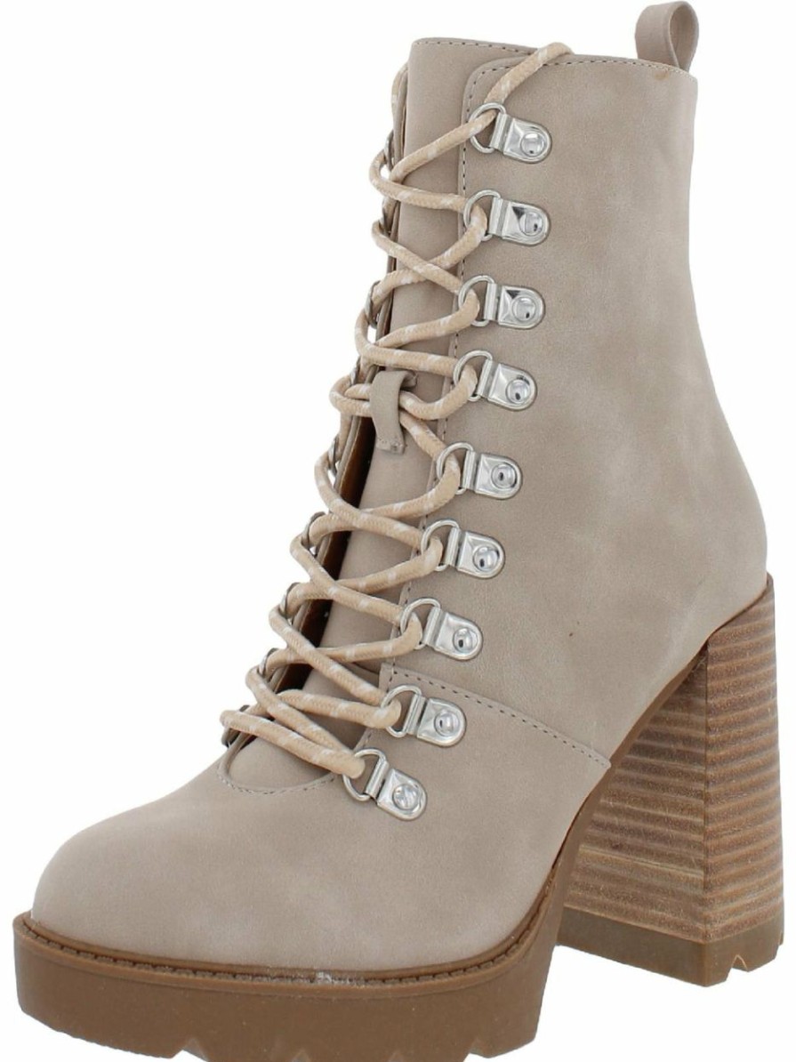 * | Dv By Dolce Vita Dreek Womens Faux Leather Ankle Combat & Lace-Up Boots