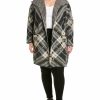 * | Women Joseph A. Plus Draped Open Cardigan Brown