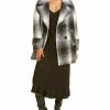 * | Women Cinzia Rocca Icons Short Plaid Wool & Alpaca-Blend Black