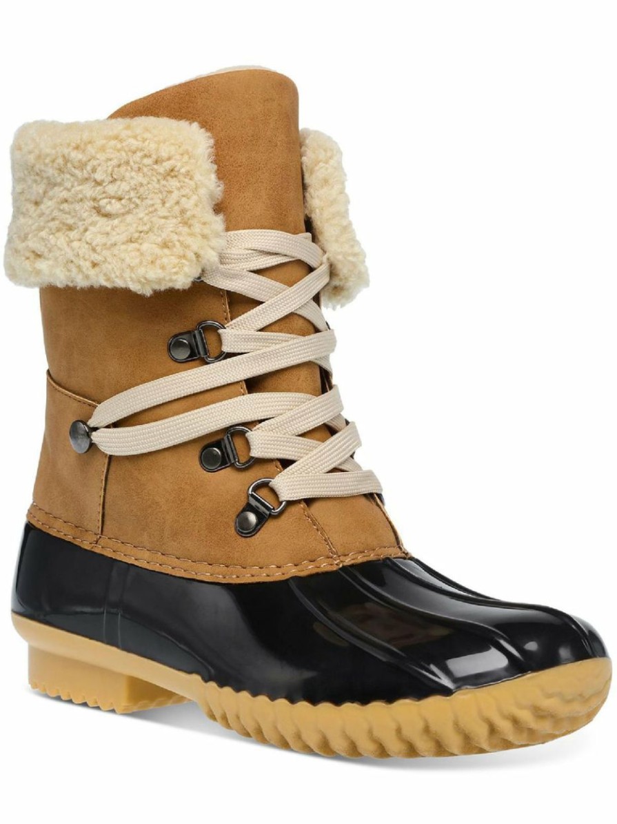 * | Dv By Dolce Vita Ulito Womens Faux Suede Faux Fur Lined Winter & Snow Boots Brown