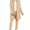 * | Women Cinzia Rocca Icons Removable Bib Wool & Cashmere-Blend Coat Brown