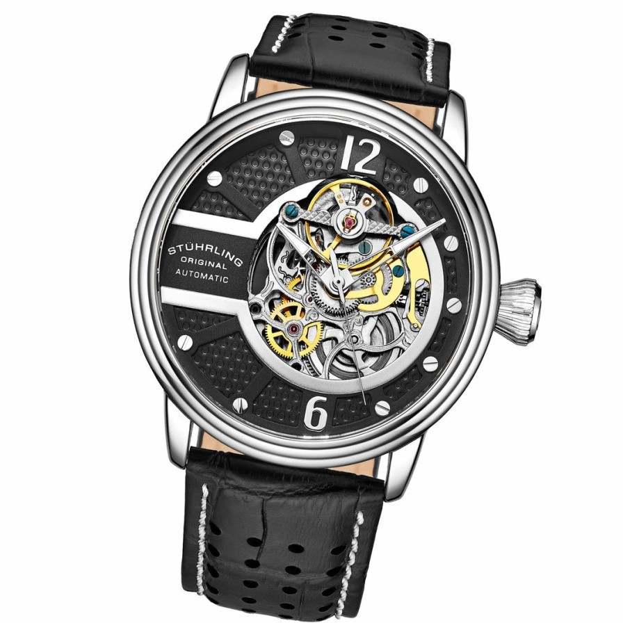 * | Stuhrling Original Men Prospero 3971 Automatic 44Mm Skeleton