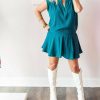 * | Karlie Women Smock Waist Skort In Teal