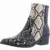 * | Dv By Dolce Vita Zada Womens Faux Leather Snake Print Booties Black Multi