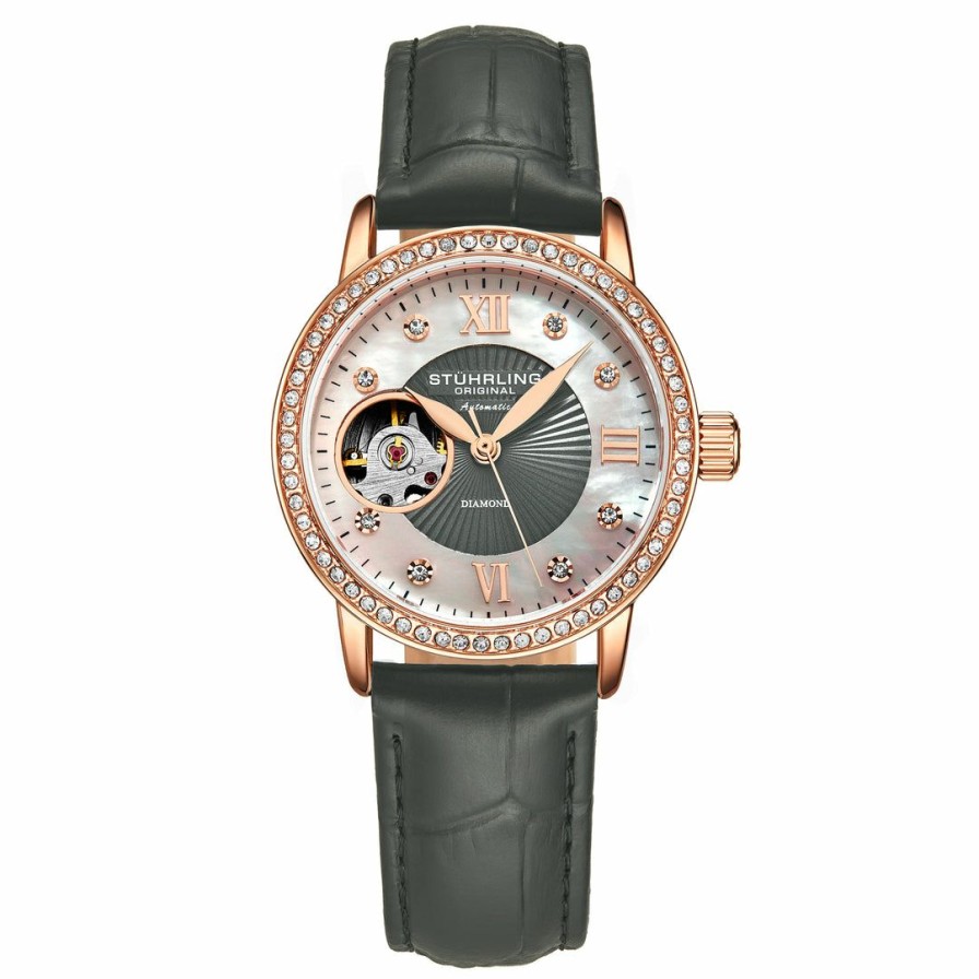 * | Stuhrling Original Women Legacy 3952 Automatic 34Mm Skeleton