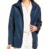 * | Women Cinzia Rocca Icons Scrunched Collar Raincoat Blue