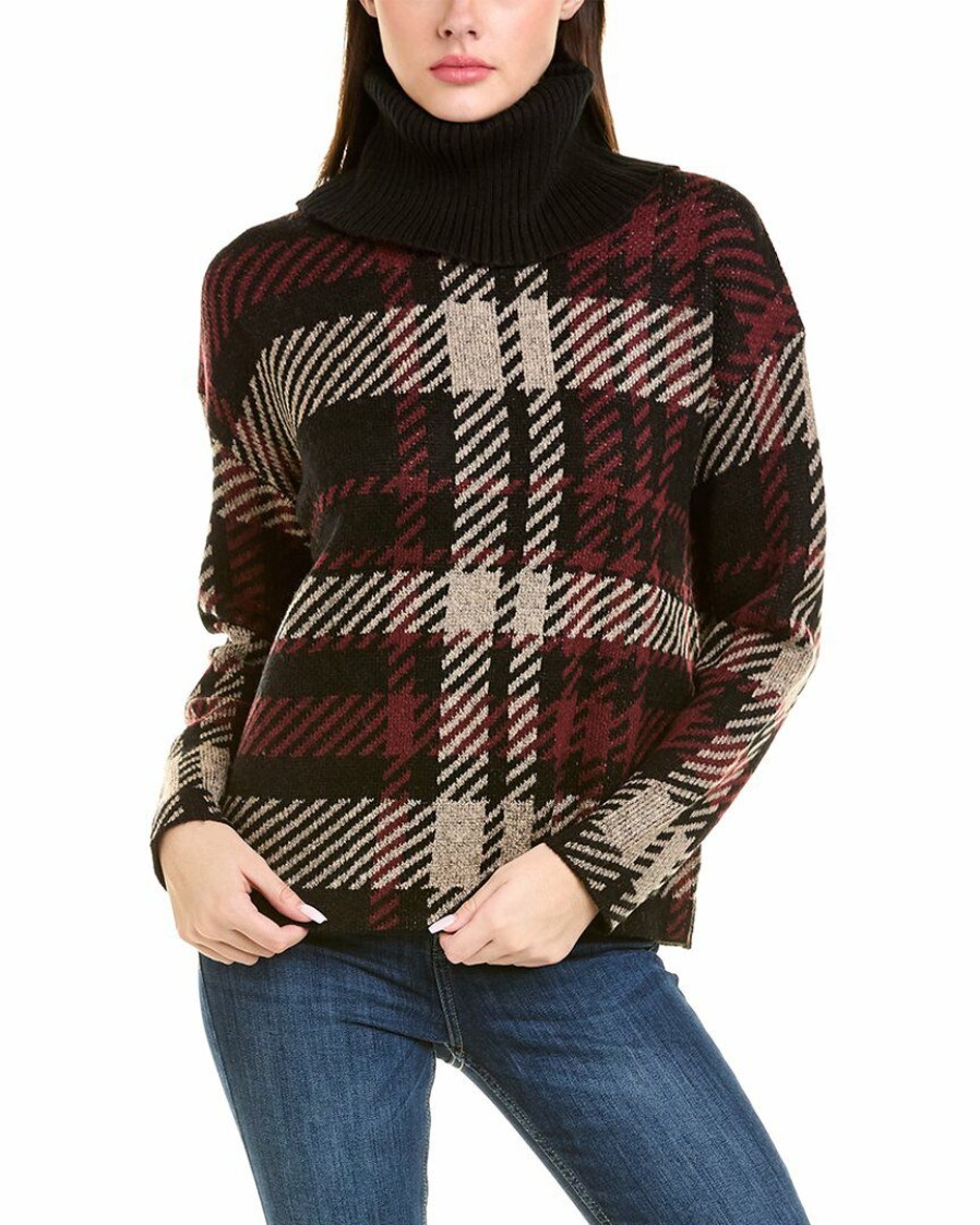 * | Women Joseph A. Funnel Neck Pullover Red