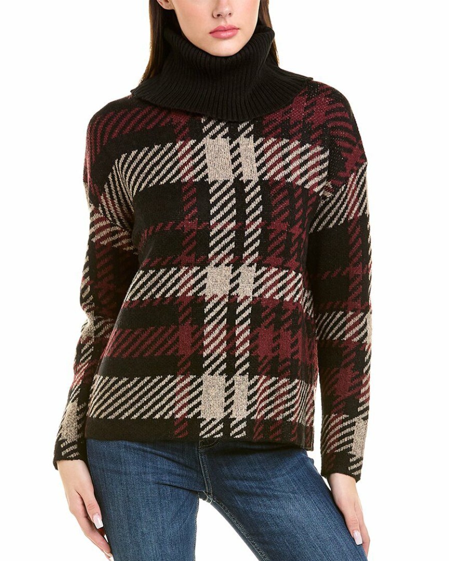 * | Women Joseph A. Funnel Neck Pullover Red