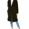 * | Women Cinzia Rocca Icons Teddy Wool-Blend Coat Black